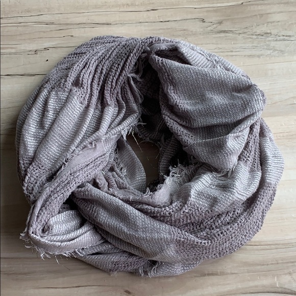 bp Accessories - BP Gray Sparkle Infinity Scarf